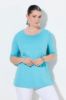 Picture of Majica kratkih rukava s ukrasima pamučna - plava proljetna