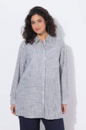 Picture of Bluza od mješavine lana dužeg kraja