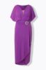 Picture of Haljina svečana maxi kratkih rukava V izreza - multi pink