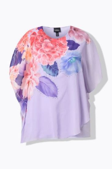 Picture of Bluza elegantna od šifona kratkih rukava - prašnjava ruža