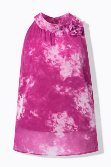 Picture of Bluza elegantna bez rukava A kroja - lila multi