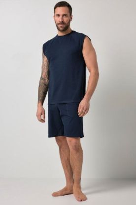 Picture of Pidžama bez rukava i kratkih nogavica - Navy plava JP