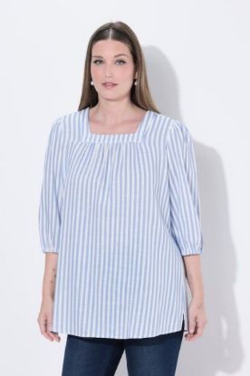Picture of Bluza 3/4 rukava lanena - Plava nebo