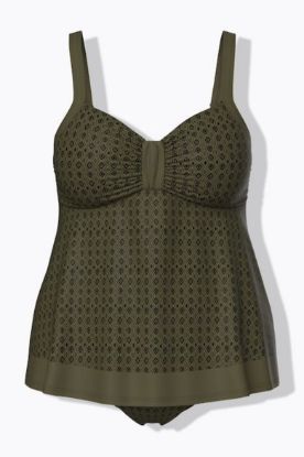 Picture of Kupaći kostim tankini mekanih košarica - zelena kaki