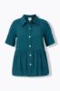 Picture of Bluza kratkih rukava s kragnom - plava šljiva