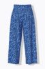 Picture of Hlače širokih nogavica elastičnog struka - srednja plava