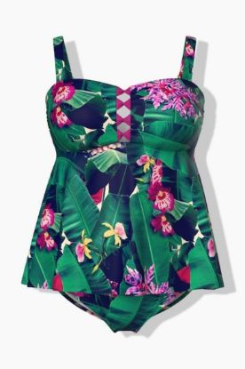Picture of Kupaći kostim tankini - tirkizna multi