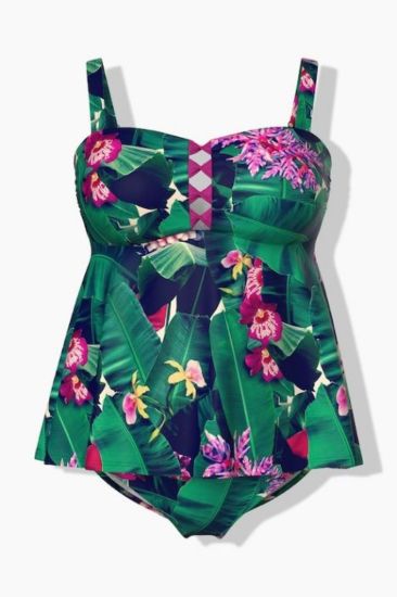 Picture of Kupaći kostim tankini - tirkizna multi