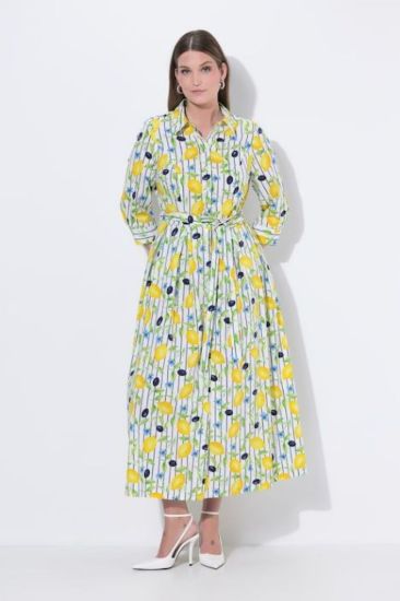 Picture of Haljina maxi s kragnom rukavi 3/4