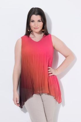 Picture of Bluza bez rukava A kroja - lila multi