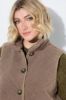 Picture of Prsluk od flisa A kroja s povišenim ovratnikom - smeđa kesten