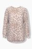 Picture of Bluza dugih rukava A kroja okruglog izreza s leopard uzorkom