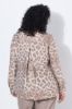 Picture of Bluza dugih rukava A kroja okruglog izreza s leopard uzorkom