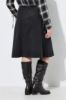 Picture of Suknja midi A kroja elastičnog struka - plavo crna