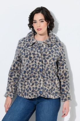 Picture of Jakna dugih rukava s kragnom i leopard uzorkom