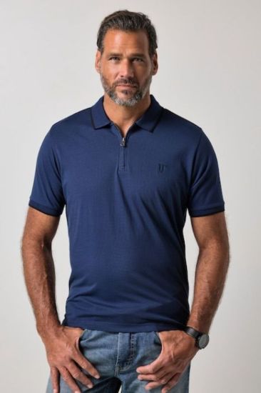 Picture of Majica polo kratkih rukava s patentnim zatvaračem - Tamno plava JP