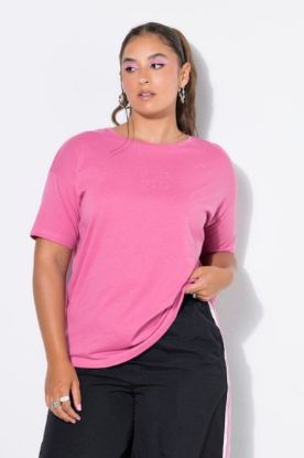 Picture of Majica kratkih rukava šireg kroja - pink tamna