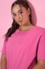Picture of Majica kratkih rukava šireg kroja - pink tamna