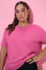 Picture of Majica kratkih rukava šireg kroja - pink tamna